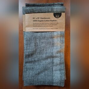 (x2) Sustainable Threads 100% Cotton & Artisan Made Napkins Set Of 2